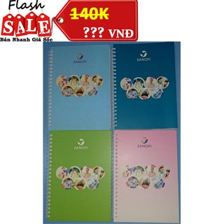 COMBO 4 CUỐN SỔ LÒ XO SANOFI x 160 TRANG