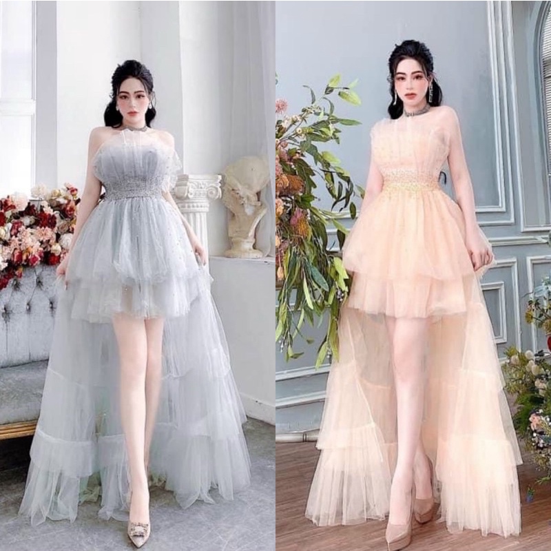 ĐẦM CÚP TẦNG ĐUÔI TÔM full size S/M/L/XL( ảnh và video đỏ shop tự chụp 100%)