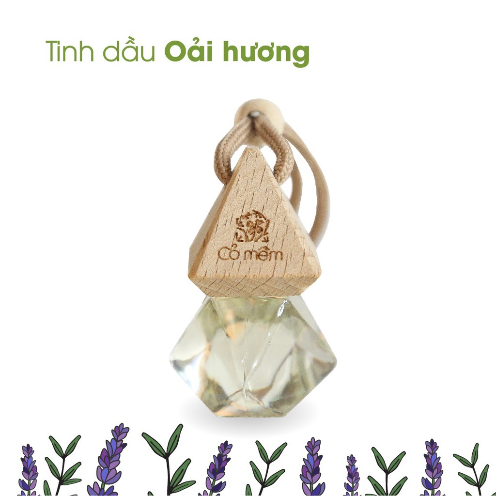 Tinh Dầu Treo Hoa Tím Thiên Nhiên Nguyên Chất Giúp Ngủ Ngon Thư Giãn Cỏ Mềm 8,5ml