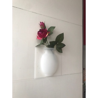 Bình Hoa Silicon Dán Tường,Dán Kính Decor Trang Trí