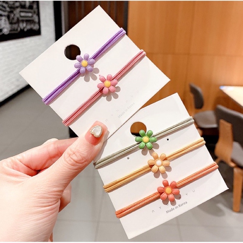 Dây cột tóc hình hoa cúc nhỏ dễ thương H.N.M STORE