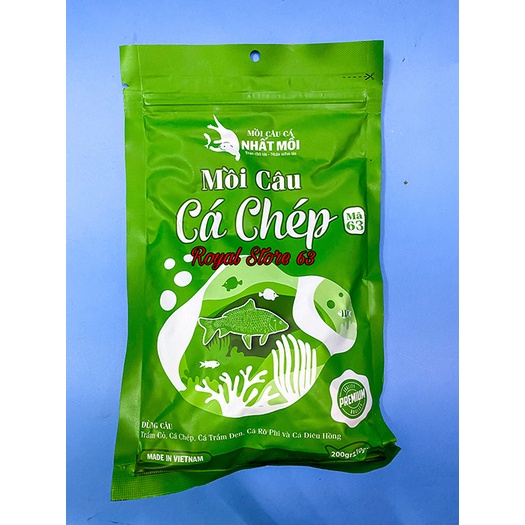 Mồi câu Nhất Mồi- Phú Thành: Cá Chép mã 63 (200gram)