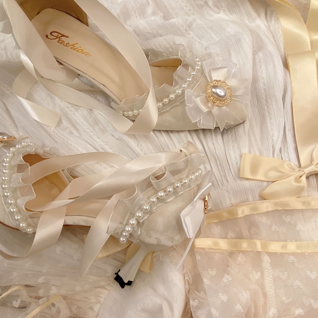 GIÀY CAO GÓT MŨI NHỌN LOLITA  4601
