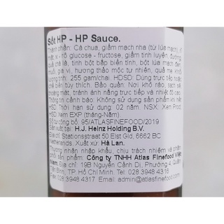 [Chai 255g] Xốt HP (gia vị tẩm ướp) [Netherlands] HP (Heinz) The Original Sauce