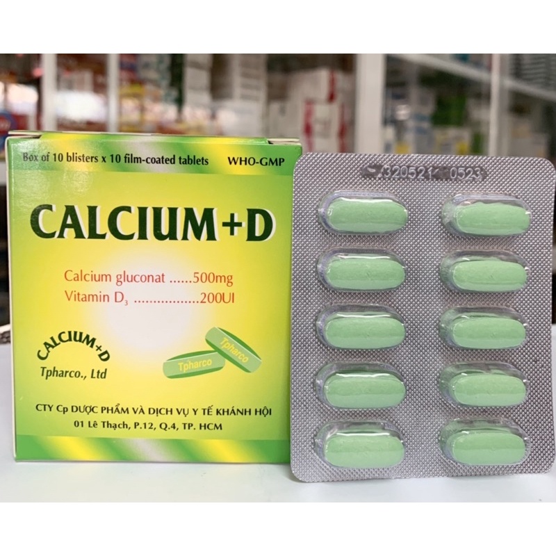 Viên uống bổ sung canxi Calcium + D