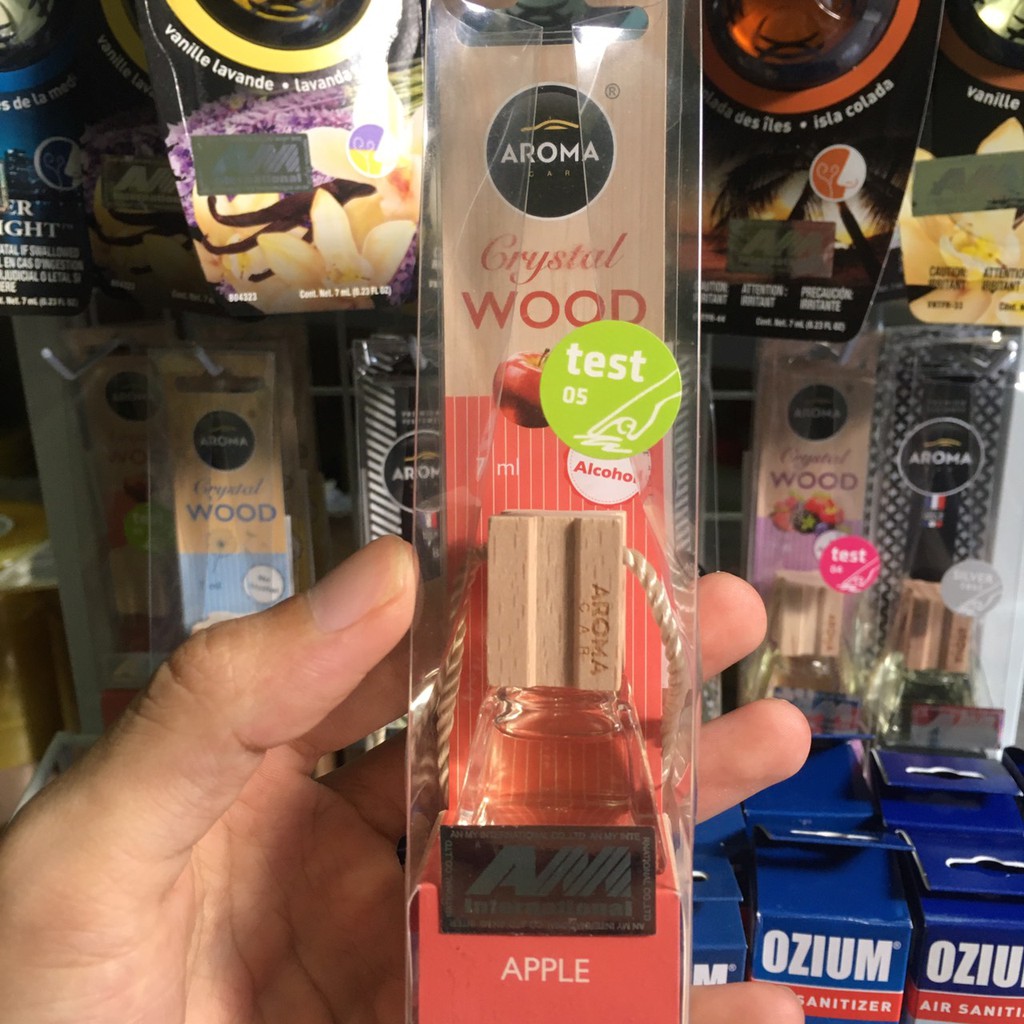 Nhiều Mùi - Tinh dầu treo xe ô tô Aroma Car Crystal Wood 7ml