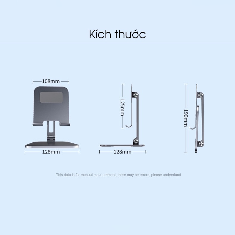 [Hỏa Tốc HCM] Giá đỡ XUNDD XDHO-010 - Giá đỡ điện thoại, máy tính bảng, iPhone, iPad Hợp Kim Nhôm