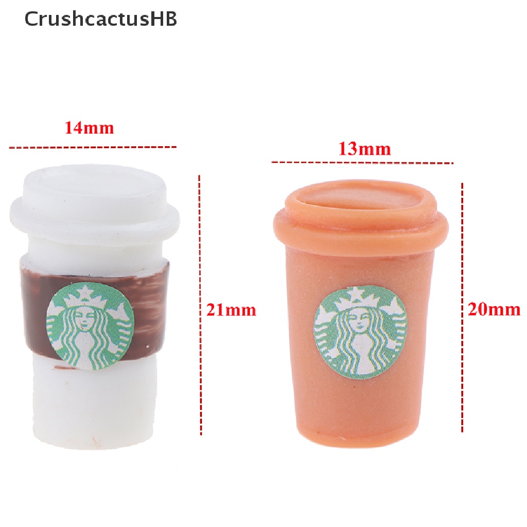 [CrushcactusHB] 3Pcs 1:12 Dollhouse Miniature Coffee Drinks Cup Model Dolls Kitchen Food Toy Hot Sell