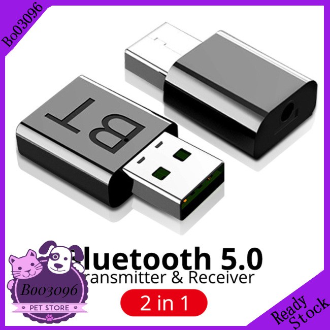 Usb Bluetooth 5.0 Nhận Tín Hiệu Âm Thanh Jack 3.5mm Cho Pc Tv