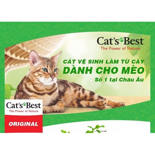 [CHÍNH HÃNG] LÓT Ổ VỆ SINH CAT'S BEST CHO MÈO - ORIGINAL - GÓI 5L~2.1KG