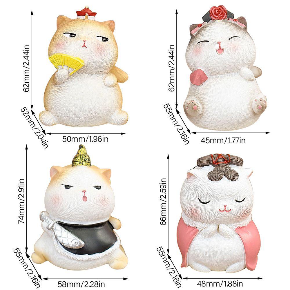 LAKAMIER Đồ trang trí Chú Mèo Bằng Nhựa Resin Để Bàn Trang Trí Tiệc Tùng