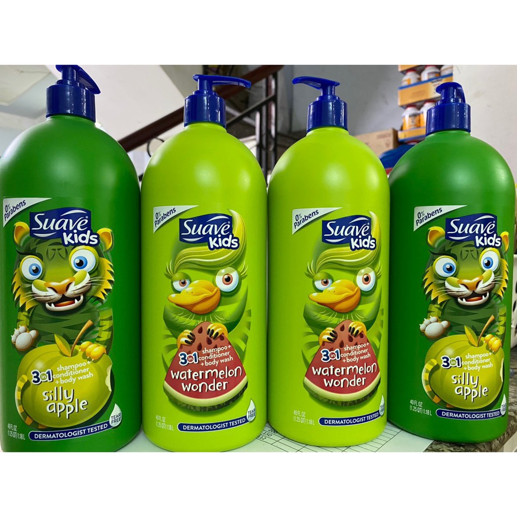 SỮA TẮM GỘI SUAVE KIDS 3IN 1  1,18 lít