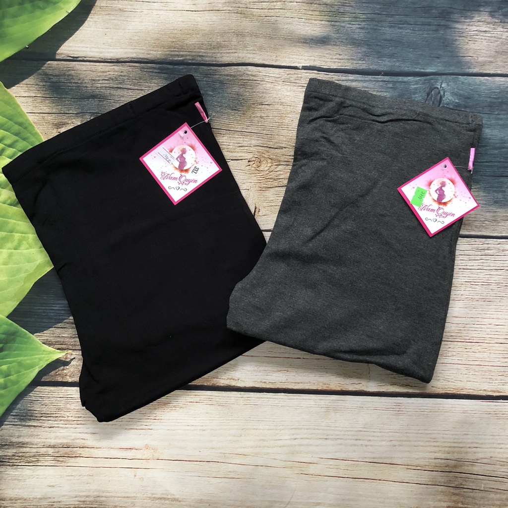 Quần bầu dài LEGGING COTTON KHÔNG ĐÁP BỤNG co dãn thoải mái QB555