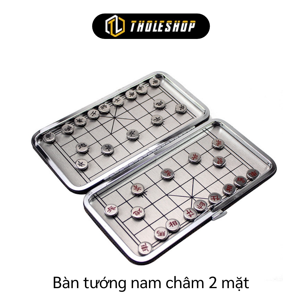 Bàn Cờ Tướng - Hộp Cờ Tướng Nam Châm 2 Mặt Có Túi Đựng Sang Chảnh, Dễ Đeo Theo 5373