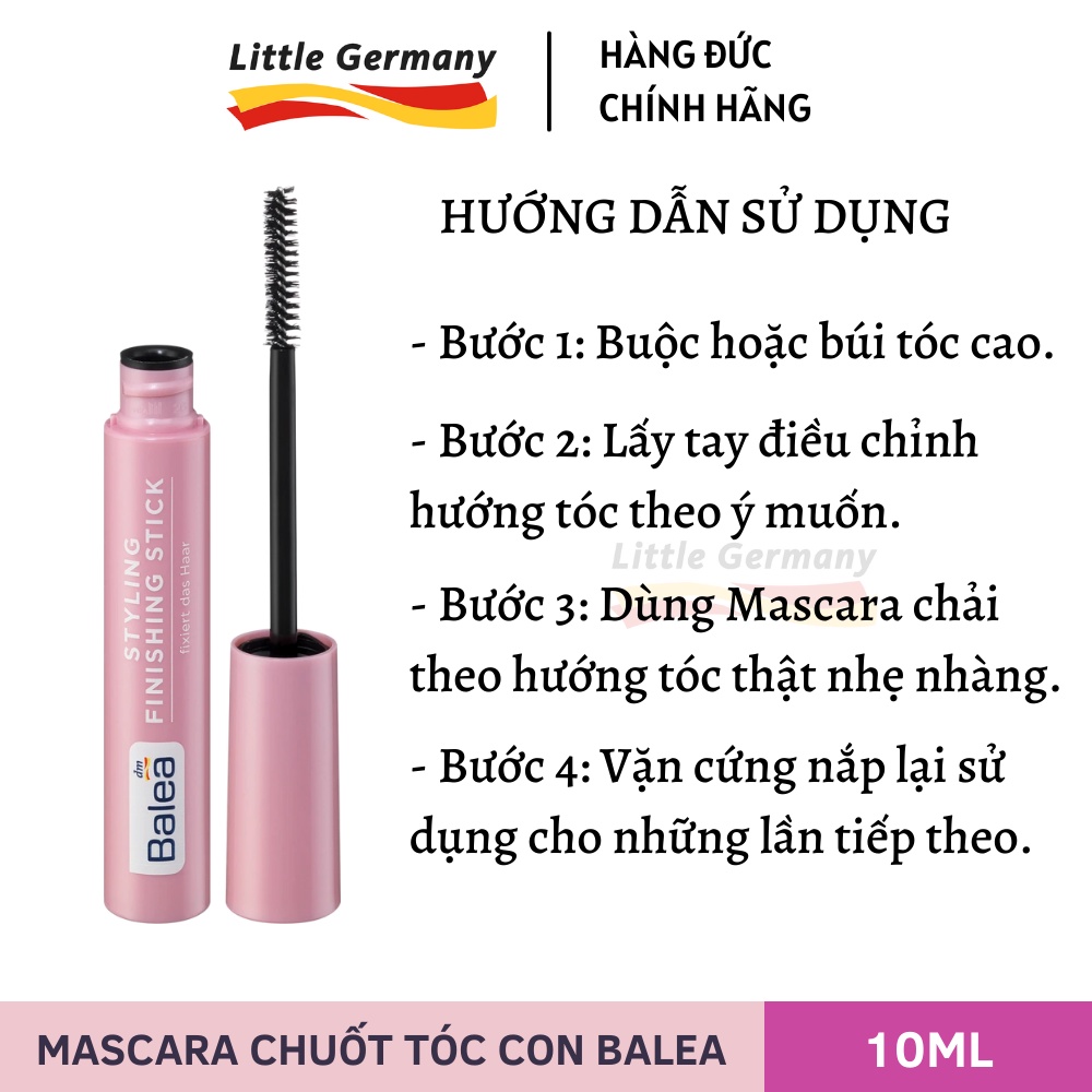 Chuốt tóc con Balea, Mascara tóc con tạo kiểu, vuốt tóc con vào nếp Balea Styling Finishing Stick - Hàng nội địa Đức