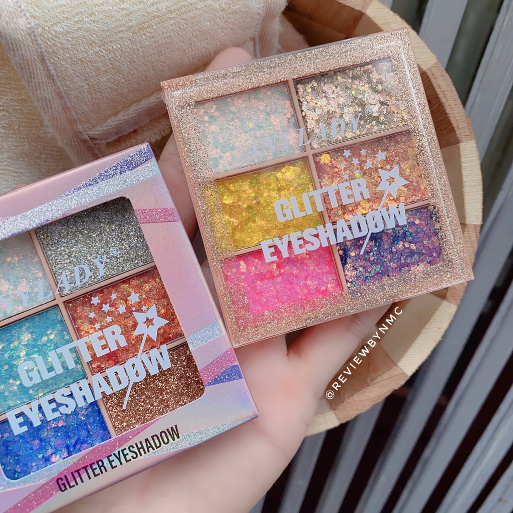 Nhủ mắt kim tuyến Glitter Any Lady 6 ô | BigBuy360 - bigbuy360.vn