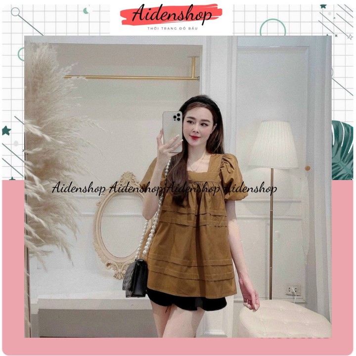 Áo bầu xinh mùa hè đẹp thời trang công sở giá rẻ babydoll