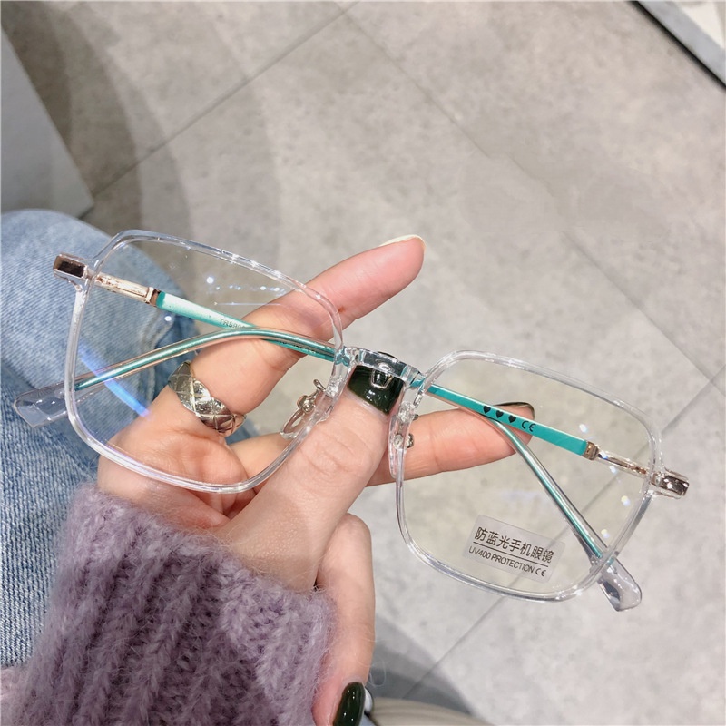 Kính cận VIENDO vuông to đổi màu chống ánh sáng xanh chống tia UV màu sắc thời trang cho nam và nữ