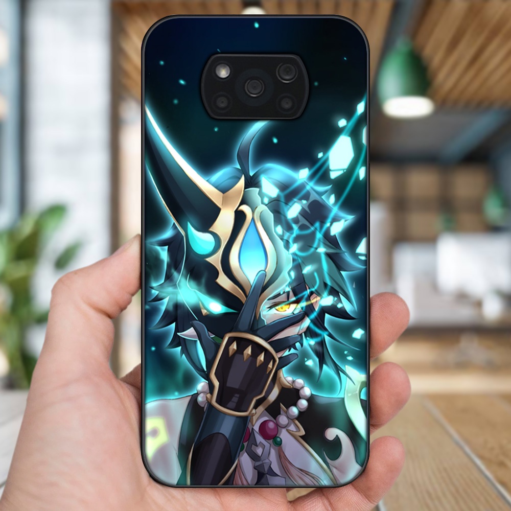Ốp lưng Xiaomi Poco X3, Poco X3 Pro, Poco X3 NFC viền đen in hình Xiao Genshin Impact