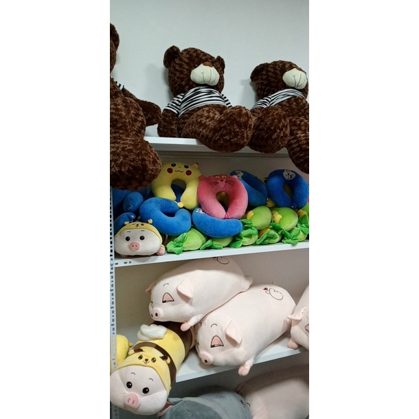 ☘ Gấu bông heo hồng, ngủ gật, lợn mắt híp chất liệu minixo mẫu Heo híp xám sz 70cm - Có sz 55,70,90,110