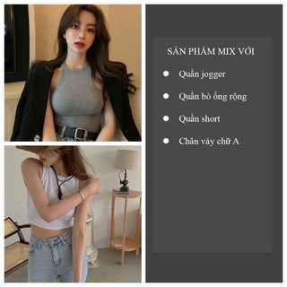 Áo ba lỗ kiểu dáng Basic thun gân dày dặn - CT03