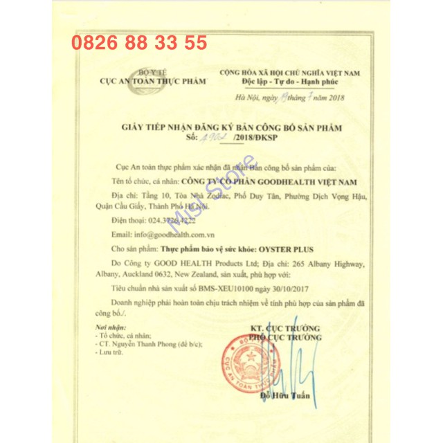 Viên Uống Tinh chất hàu Oyster Plus