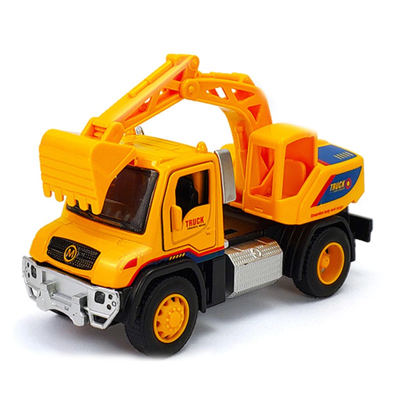 Xe Sắt Công Trình  [ LẺ= SỈ ]  3 mẫu: Bồn,ben,múc, có đèn,âm thanh,mở cửa,kéo thả để chạy,vừa cầm tay,bé rất thích