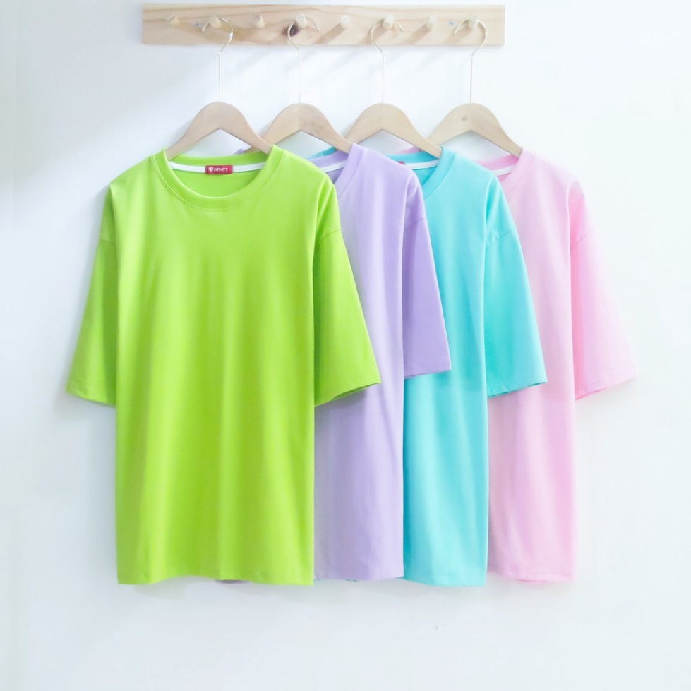 Áo thun Unisex Aqua2ma phông trơn nam nữ tay lỡ vải tici 4 chiều freesize dưới 70kg 7 màu