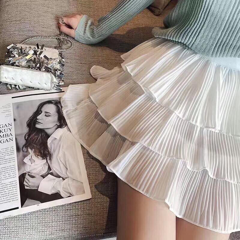 Chân Váy Ngắn 3 Tầng Nhăn loại 1