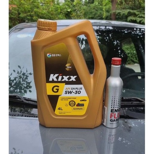 combo Nhớt Kixx G 5W-30 và súc động cơ chính hãng