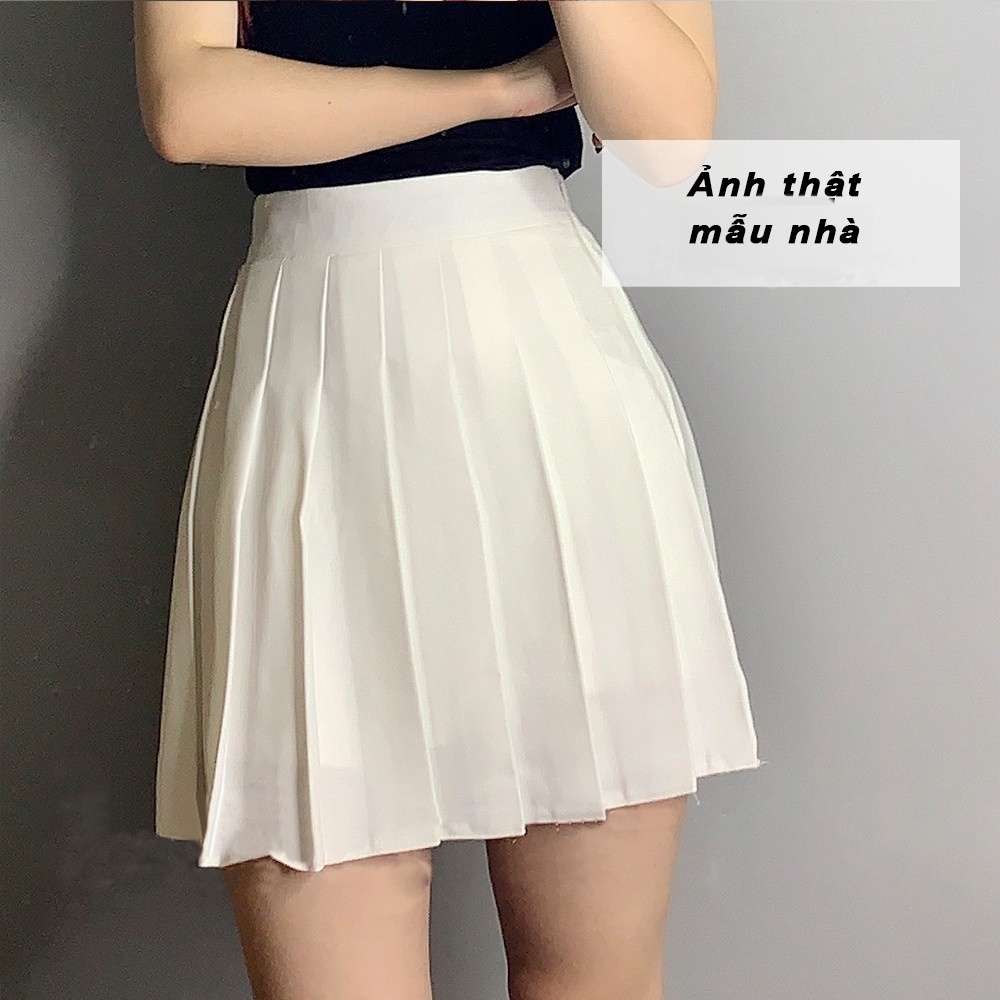 Chân Váy Tennis Xếp Ly BIG SIZE Lưng Cao Dáng A Có Lót Trong Co Dãn, Váy Ngắn Nữ Bassic Xếp Li Dày Dặn Form Đẹp