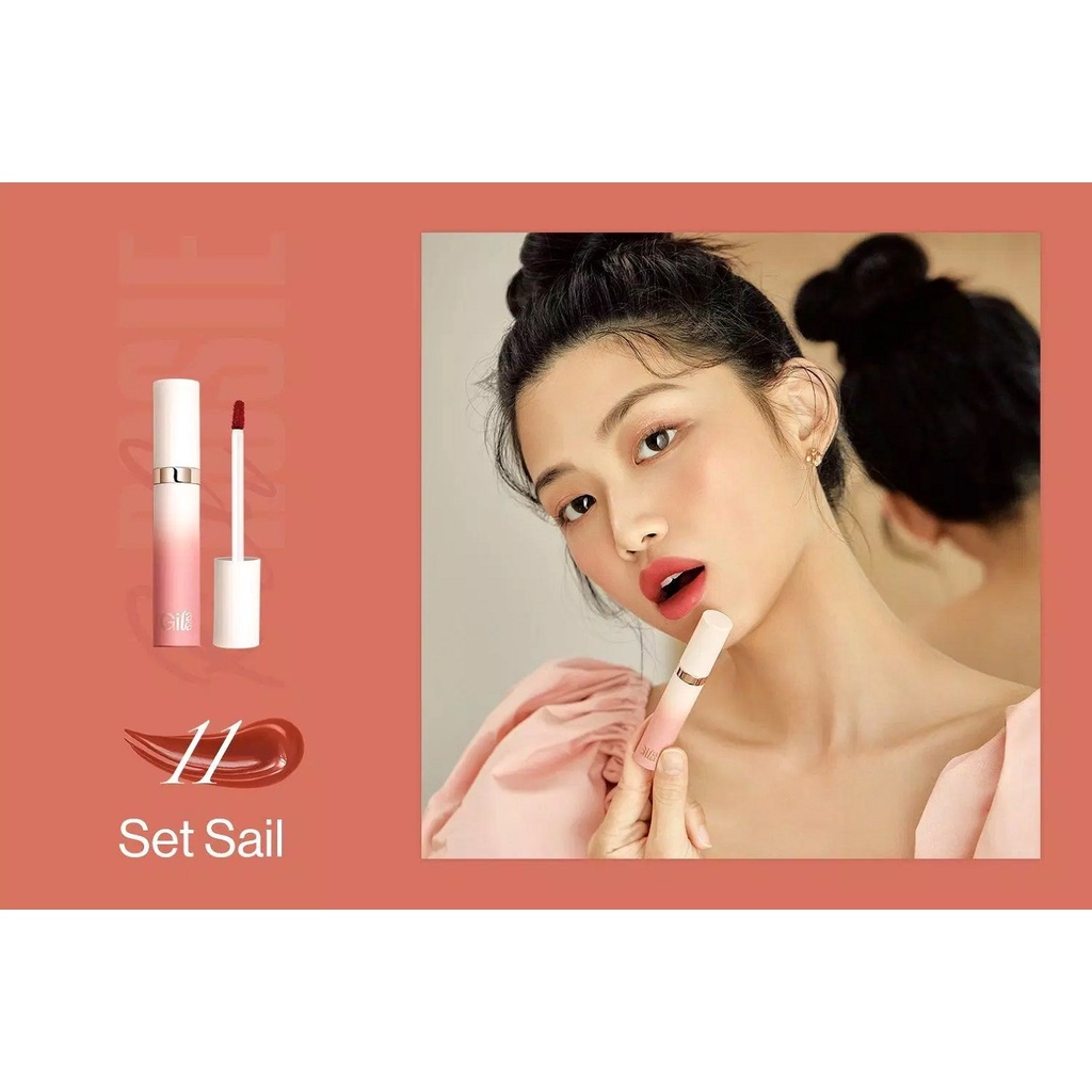 Son Kem Lì Glamrr Q / Gilaa Long Wear Lip Cream  Rich Rosie Collection - Màu 8-13