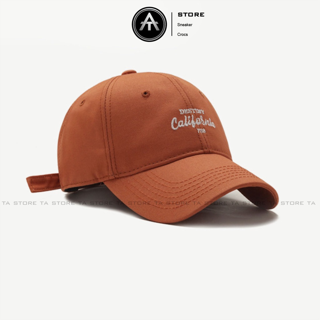 Mũ lưỡi trai California thêu Ta Store thời trang, phong cách nón kết nữ Hàn Quốc cao cấp