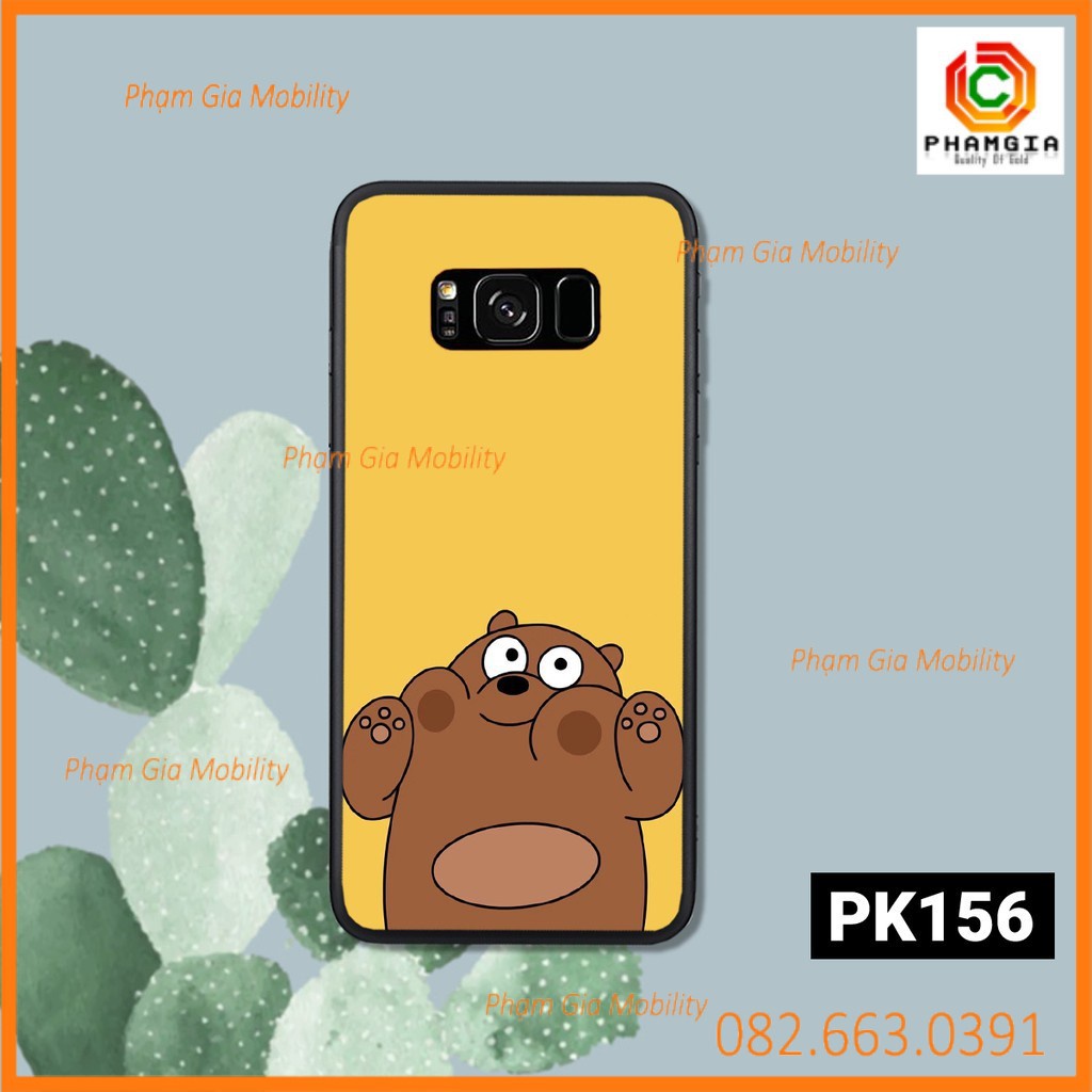 Ốp lưng dẻo samsung S8 - S8 PLUS - S9 - S9 PLUS IN HÌNH GẤU WE BARE BEARS