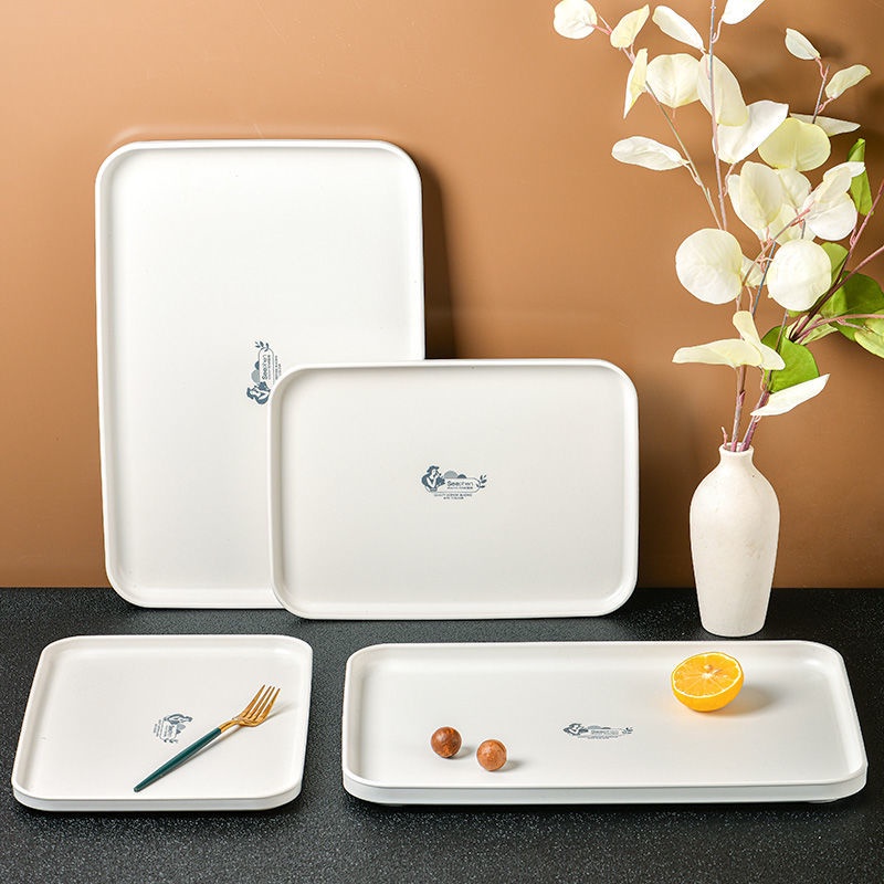 Khay Hình Chữ Nhật Khay Tròn Khay Nhựa đựng Trái Cây Khay đựng Trà / Cốc đựng Nước Khay Trà Phục Vụ ăn Uống Thương Mại Khay Vật Lý Khoai Tây Chiên Khay Chiên Gà Rán