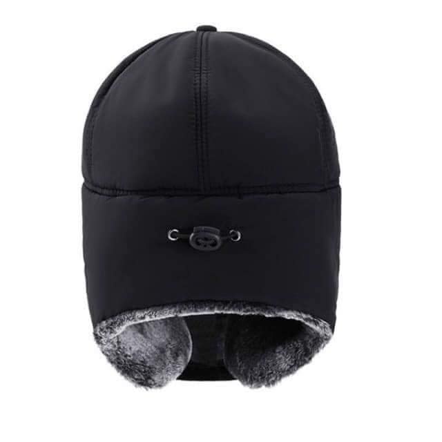 Mũ Lưỡi Trai Nam Trùm Đầu , Che Tai Bên Trong Có Lót Lông Siêu Ấm