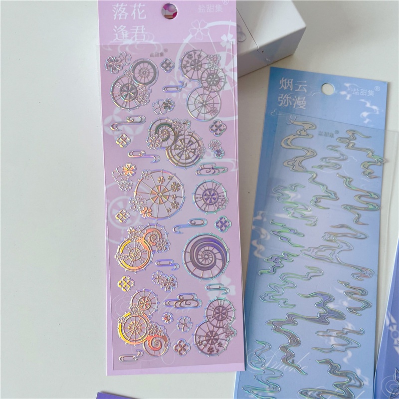 Galaxy Miếng Dán Trang Trí Ba Chiều Bằng Bạc