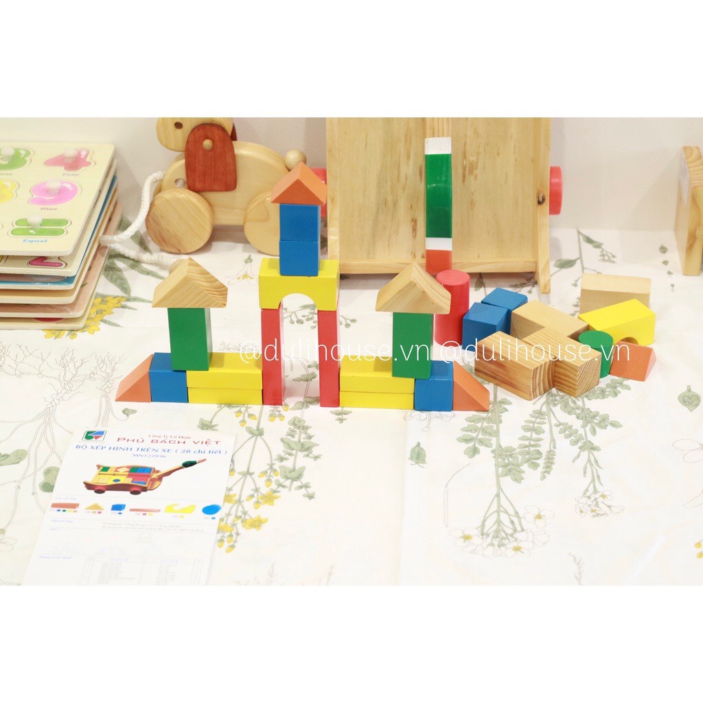 Đồ chơi xếp hình xây dựng 28 chi tiết xe thiên nga, đồ chơi xây dựng xếp hình sáng tạo thông minh cho Bé