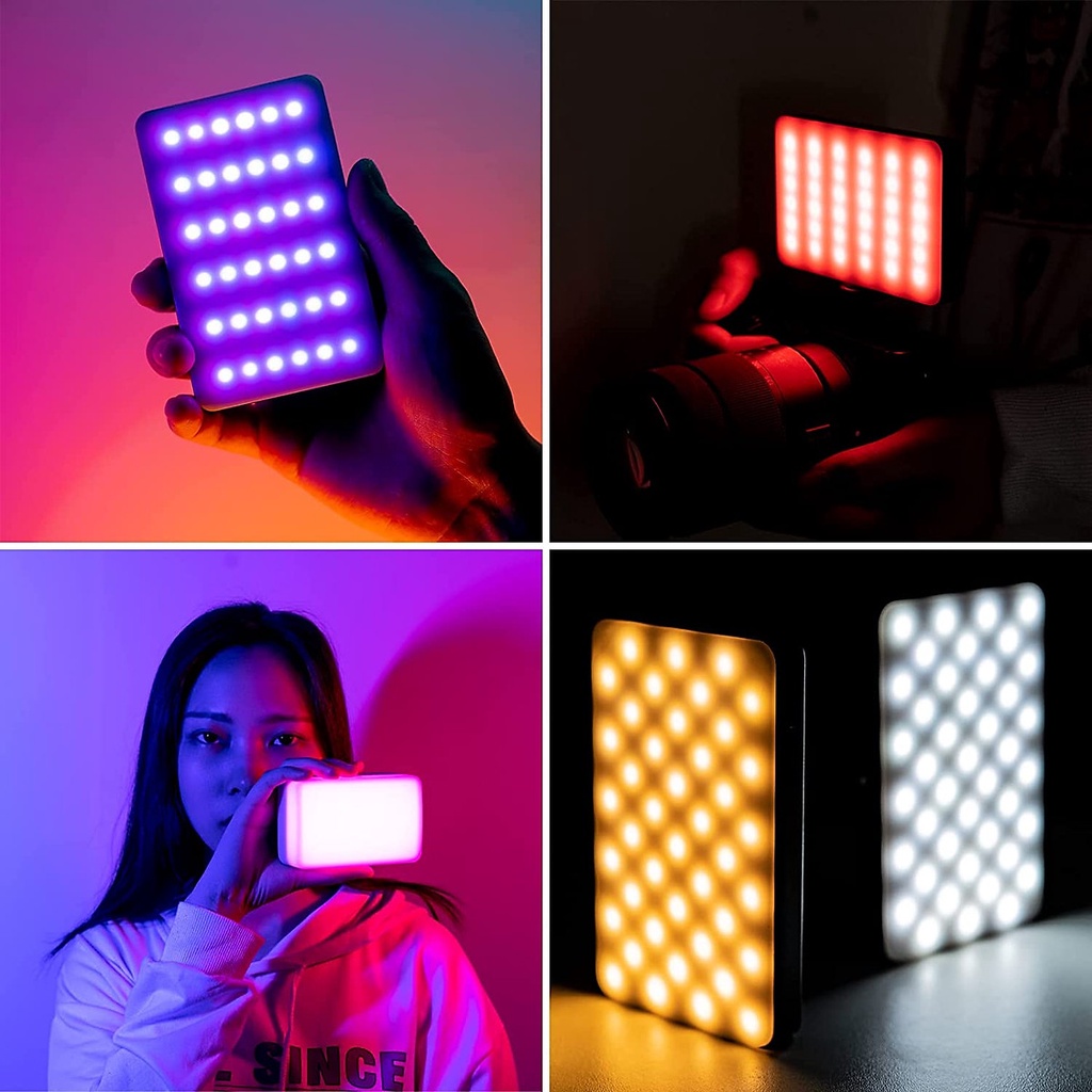 ULANZI VL120 RGB - Đèn LED quay phim đổi màu RGB với 20 hiệu ứng đặc biệt, tích hợp pin 3100mAh - Hàng Chính Hãng