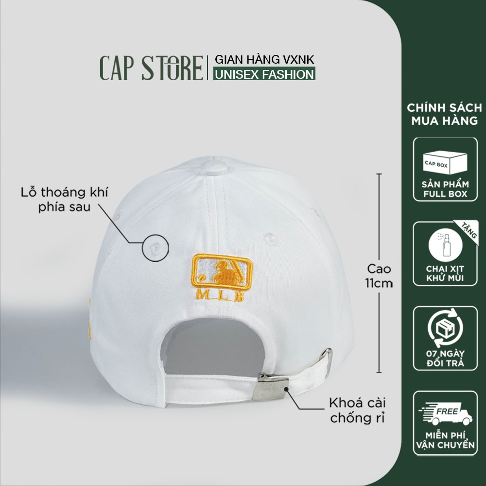 Mũ lưỡi trai NY -  Nón thời trang xuất khẩu full box phong cách ulzzang thể thao kèm chai xịt vệ sinh mũ nón Capstore