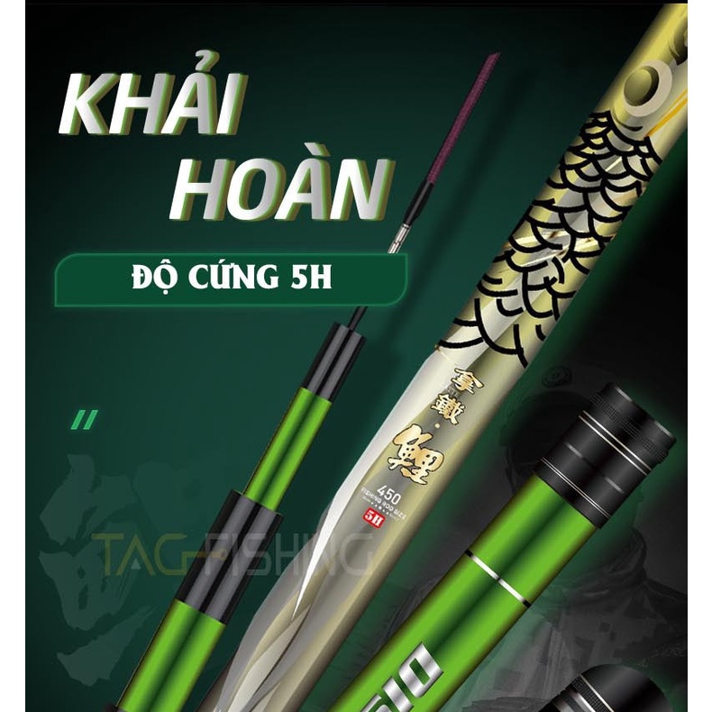 Cần Câu Tay Đơn Đài Tổng Hợp Gama FX Khải Hoàn Độ Cứng 5H  Trọng Lượng Nhẹ Chuyên Câu Tổng Hợp