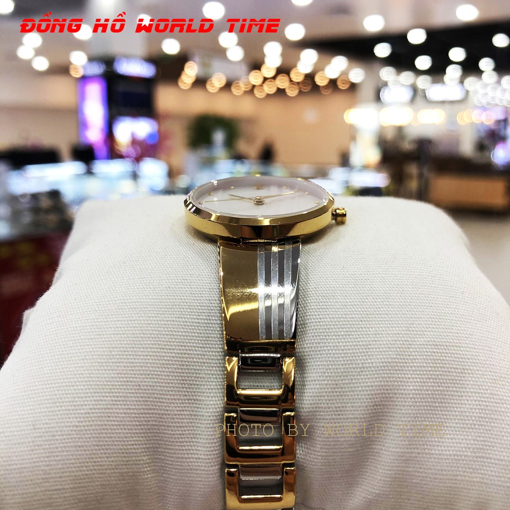 Đồng Hồ, Đồng Hồ Nữ Sunrise 9925SA , Chính Hãng Full Box , Kính Sapphire Chống Xước , Chống Nước , Dây Thép
