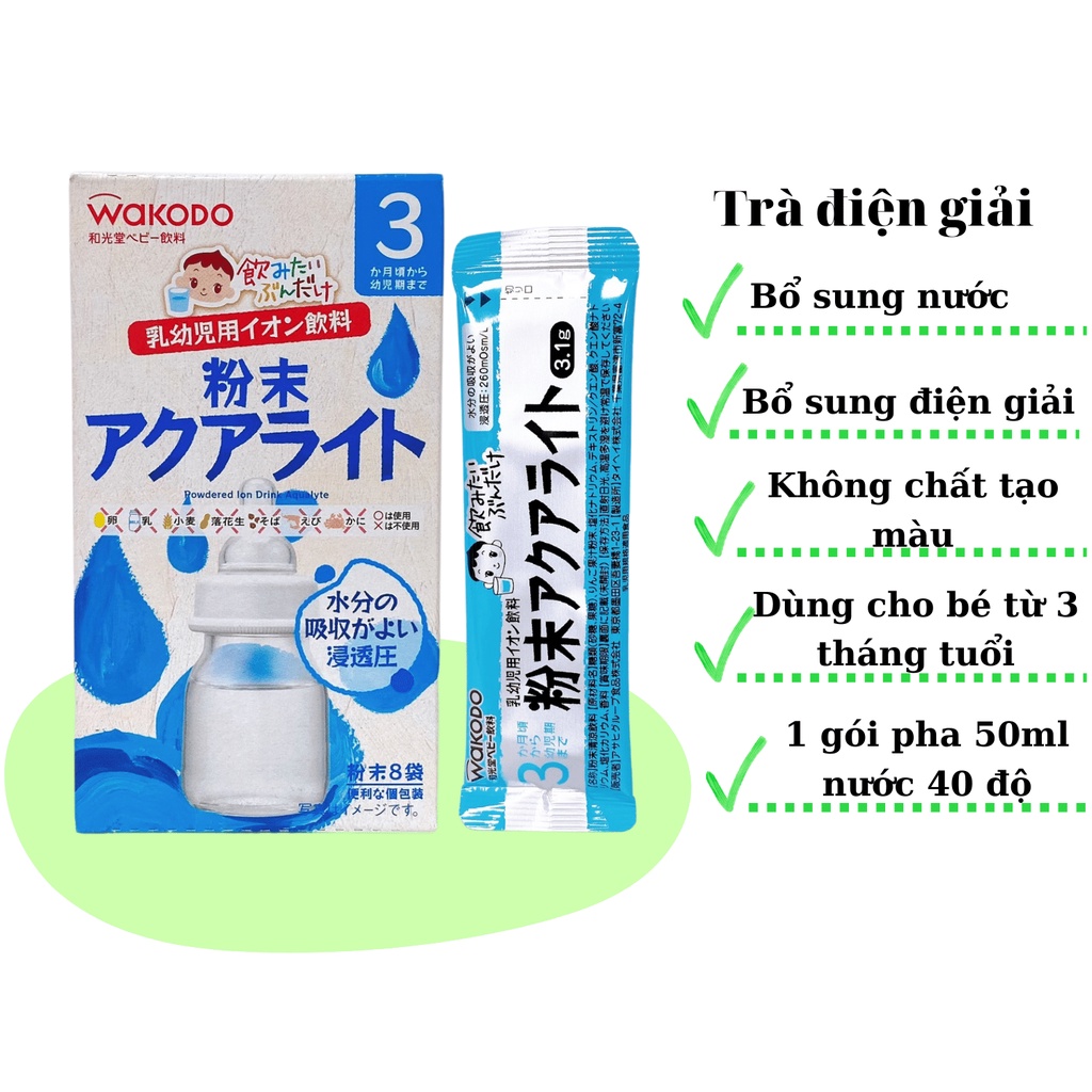 Trà Wakado Cho Bé, 1 Gói Nhỏ Dùng Thử, Date 11/2023