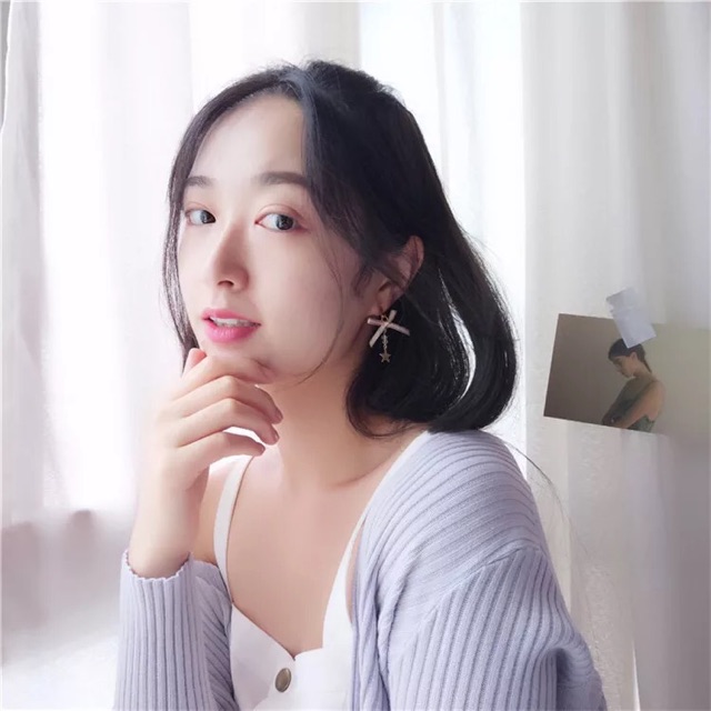 Bông tai nơ hàn quốc, hình học kim loại ruybang, khuyên nơ nhỏ nhắn xinh xắn dễ đeo