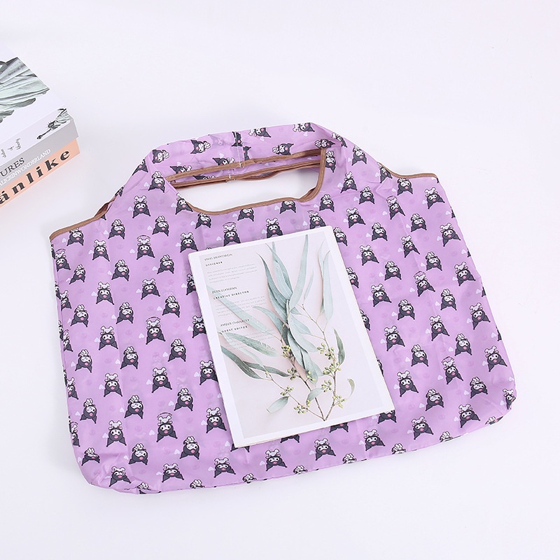 Túi Mua Sắm Gấp Gọn Thân Thiện Với Môi Trường In Hình Hoạt Hình 210D