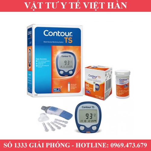 MÁY ĐO ĐƯỜNG HUYẾT CONTOUR TS - TẶNG 50 QUE THỬ - BẢO HÀNH TRỌN ĐỜI - XUẤT XỨ ĐỨC
