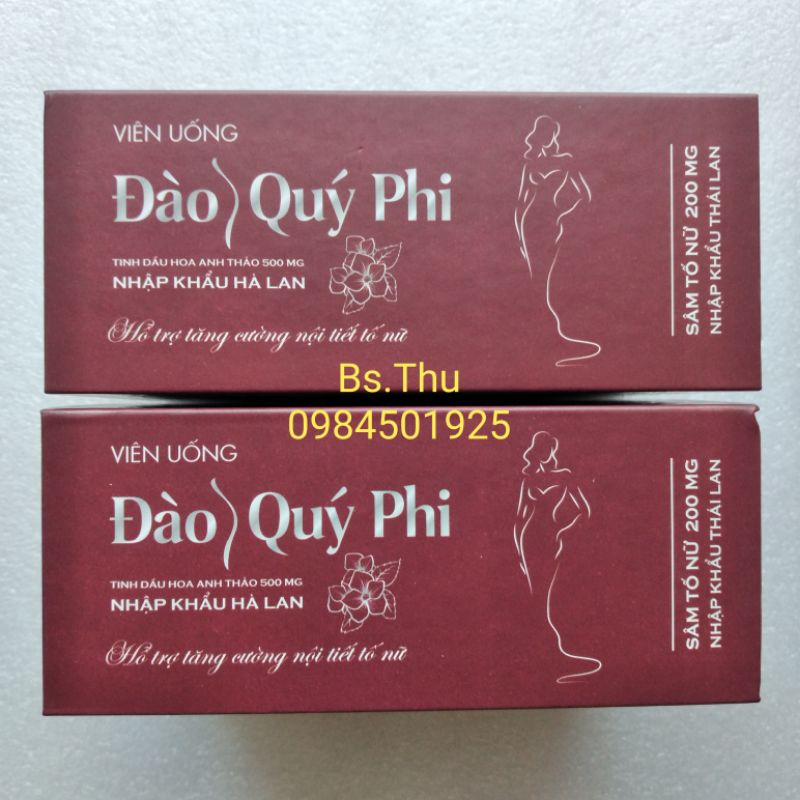 ĐÀO QUÝ PHI lọ 30 viên hỗ trợ tăng kích thước vòng 1 tăng cường nội tiết tố nữ