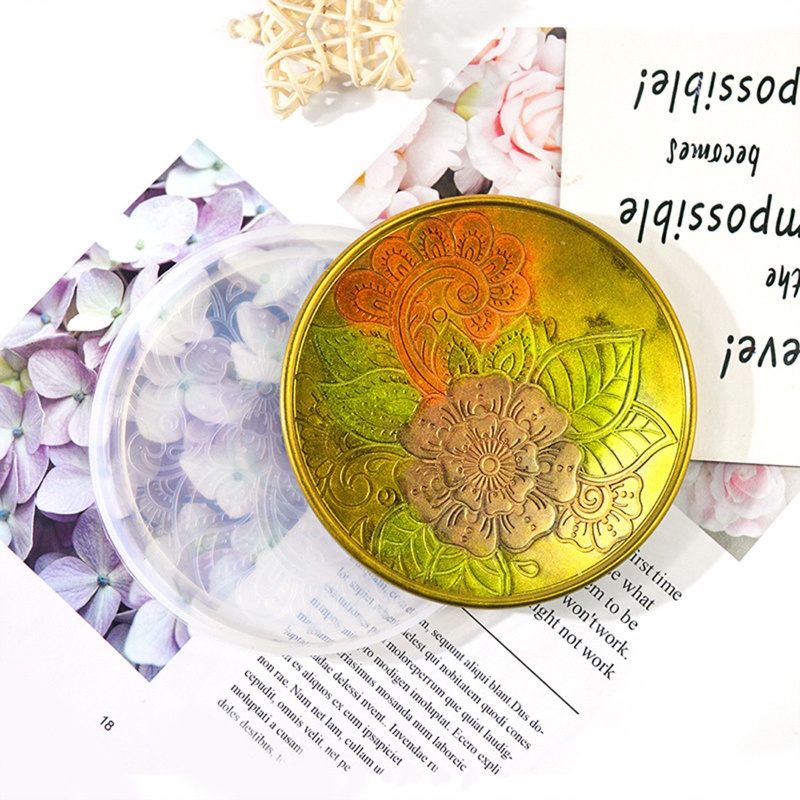 Khuôn Silicone Hình Tròn Làm Đế Lót Ly Bằng Epoxy Resin