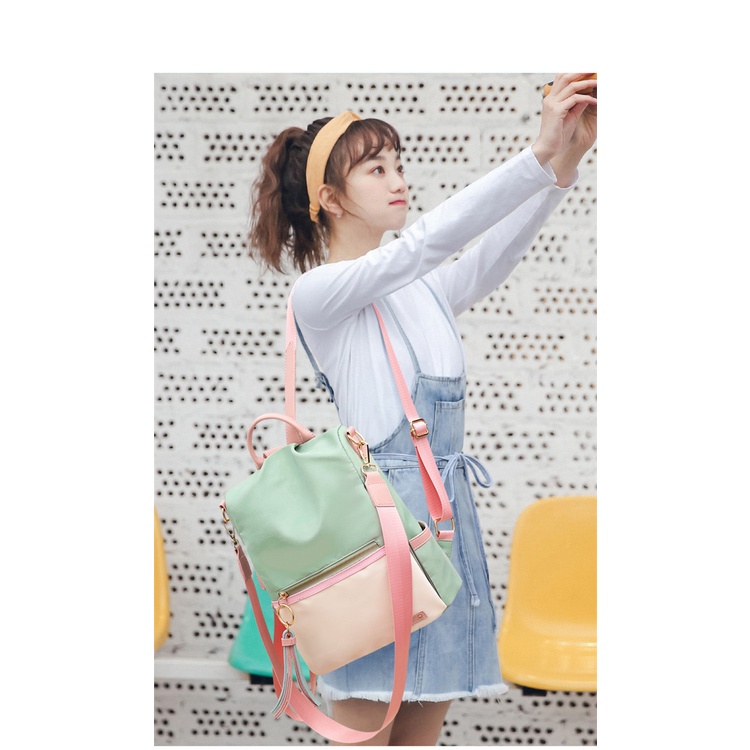 Ba Lô Đi Học Chống Trộm Sức Chứa Lớn Thiết Kế Đơn Giản Phong Cách Hàn Quốc Mới Cho Nữ