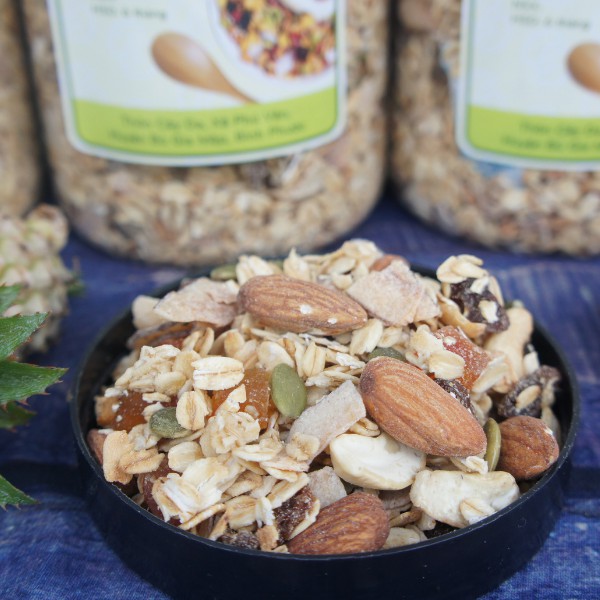 Ngũ Cốc Granola 500g Dùng Ăn Kiêng, Giảm Cân, Ăn Sáng Dinh Dưỡng